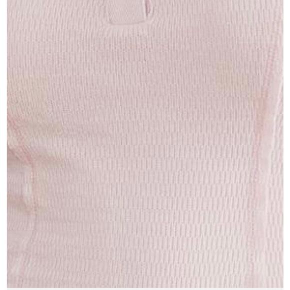 Free People Intimately Sloane Bodysuit Pink Nectar Knit WMN XS Henley Snap Scoop - Picture 5 of 13